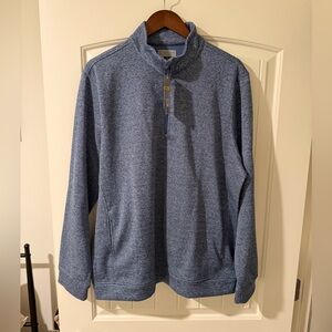 PGA Tour Men's Blue Zip-Up Sweater